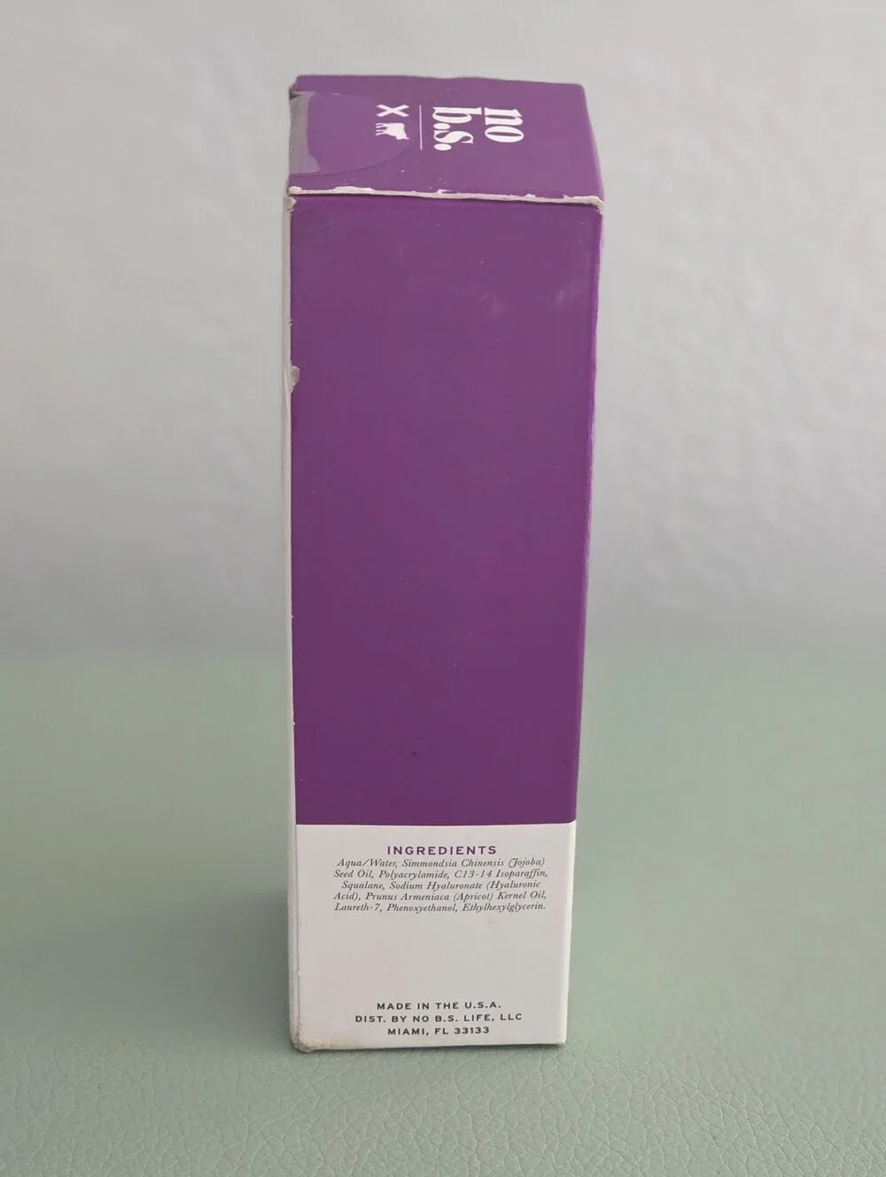 No B.S. Day + Night Hyaluronic Cream Moisturizer Hydration 2 fl oz